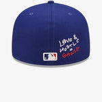LA Dodgers MLB Team Heart Blue 59FIFTY Fitted Cap