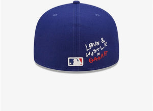 LA Dodgers MLB Team Heart Blue 59FIFTY Fitted Cap