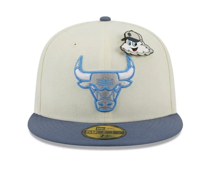 Chicago Bulls 59FIFTY The Elements White/Grey Cap