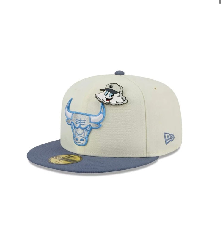 Chicago Bulls 59FIFTY The Elements White/Grey Cap