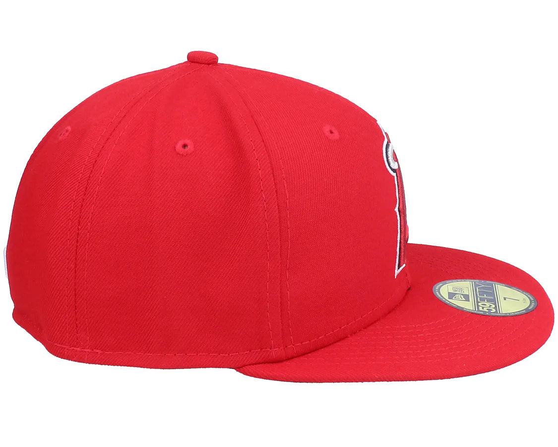 Los Angeles Angels Authentic On-Field 59Fifty Red Fitted Cap - New Era