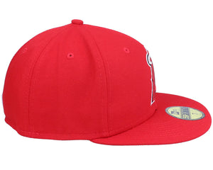 Los Angeles Angels Authentic On-Field 59Fifty Red Fitted Cap - New Era