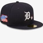 Detroit Tigers MLB Team Heart Navy 59FIFTY Fitted Cap