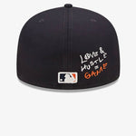 Detroit Tigers MLB Team Heart Navy 59FIFTY Fitted Cap