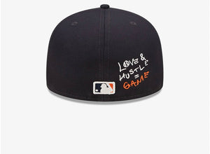 Detroit Tigers MLB Team Heart Navy 59FIFTY Fitted Cap
