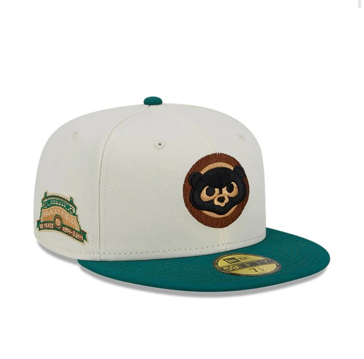 Chicago Cubs 59FIFTY Camp 16753 Stone/Green Cap