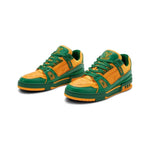 Green Orange Monogram Trainer