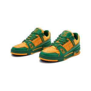 Green Orange Monogram Trainer